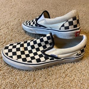 Vans checkered slip on